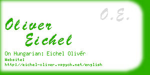 oliver eichel business card